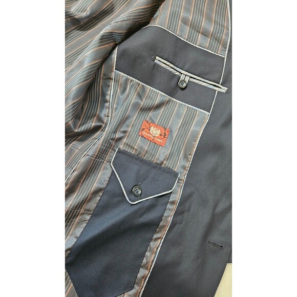 Caravelli Fusion Black Long Sleeves 3 Button Men's Coat Jacket Size 46R - Picture 15 of 15